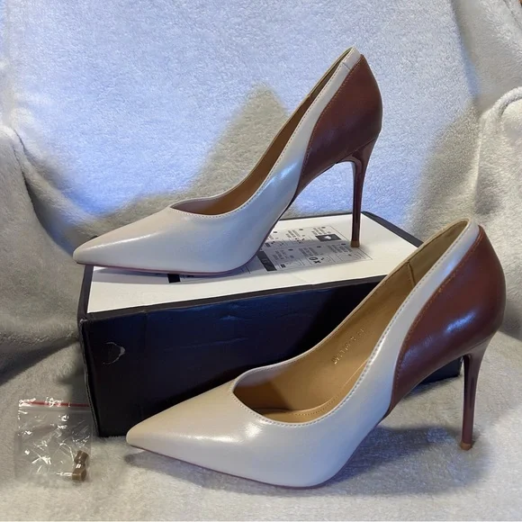 SHEIN Elegant Pointy Heels Women’s Pumps in Tan/Brown Sz 41 (US 10) NEW - Picture 4 of 14